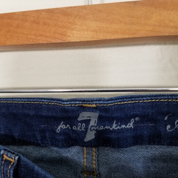 7 For All Mankind 'A' Pocket Stretch Jeans Blue Size 27 - Picture 3 of 8